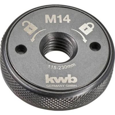 Écrou de serrage rapide pour meuleuse angulaire M14, diamètre réglable 115-230 mm