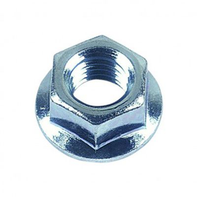 écrou embase cranté cl8 din 6923 zingué - 6 mm