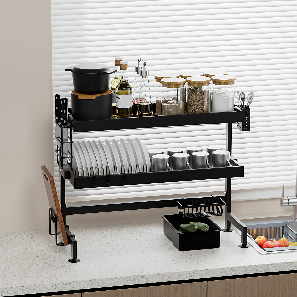 Porte-Ustensiles Cuisine 3 Compartiments En Acier Inoxydable 304 - Rangement Pratique Et Élégant Range Couteaux Fourchettes Porte-Ustensiles Cuisine 3 Compartiments En Acier Inoxydable 304 - Rangement Pratique Et Élégant Range Couteaux Fourchettes