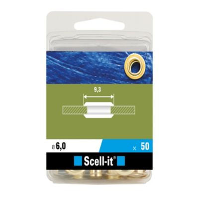 Œillet ø6mm + outil de pose, 50 pièces