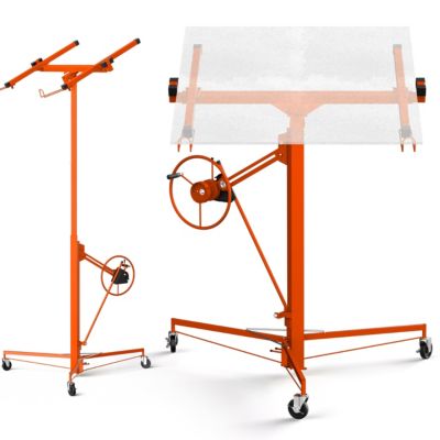 Élévateur de plaques de plâtre XXL- Capacité de charge 68 kg, hauteur réglable de 140 à 325 cm - Aide à la pose de plaques de