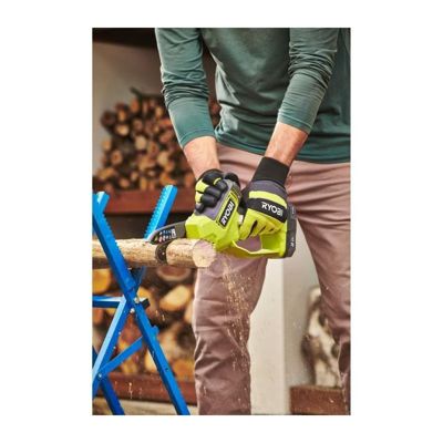 Élagueur a main 18 V - RYOBI - Brushless / moteur sans charbons - Guide 10 cm - 6 m/s - Tendeur sans outil