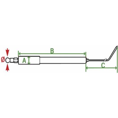 Électrode AZ4/20- DIFF pour Joannes - 203508+203509 - (X2)