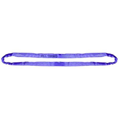 Élingue ronde polyester 1,5 m WLL 1 000 kg - modèle 90572, double manteau, violet