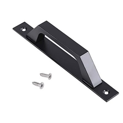 (Noir)Poignée droite en aluminium en noir pour portes coulissantes ou portes battantes de passage Poignée droite fonctionnelle