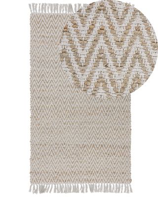 À poil court boho en tissu beige AFRIN