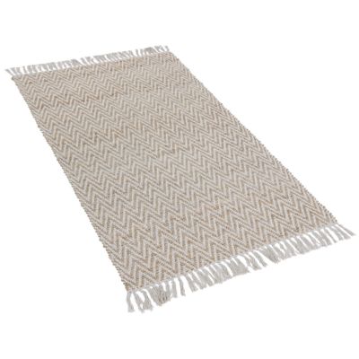 À poil court boho en tissu beige AFRIN