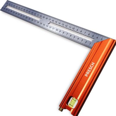 Équerre menuisier 300 mm niveau bulle jauge marquage 90deg 45deg Presch ...