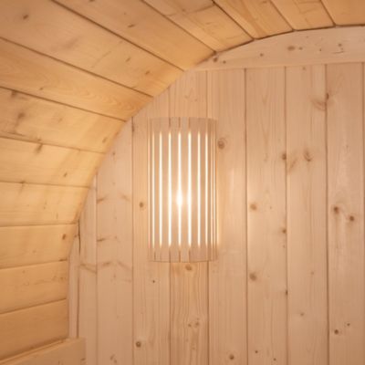 - Sauna extérieur à tonneau LAHTI M - 195 x 120 cm pour 2 personnes