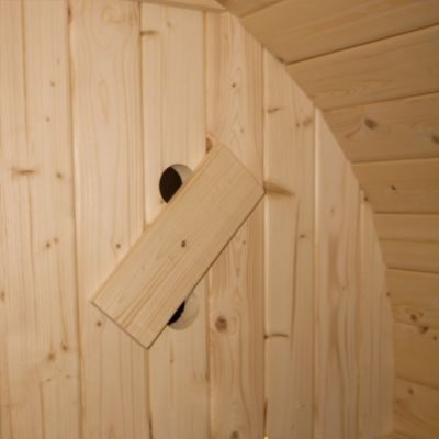 - Sauna extérieur à tonneau LAHTI M - 195 x 120 cm pour 2 personnes