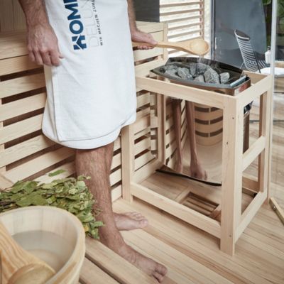 - Sauna traditionnel SKYLINE BIG XL - 200 x 200 cm pour 6 personnes