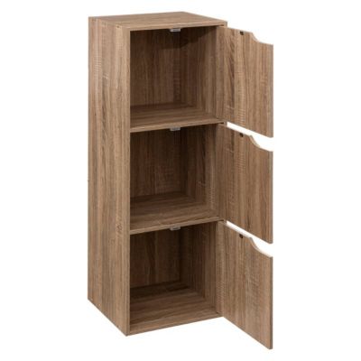 Étagère 3 cases avec portes Effet chêne naturel Mix N' Modul - 5Five