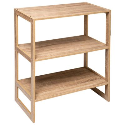Étagère 4 cases empilables Effet chêne naturel Mix N' Modul - 5Five