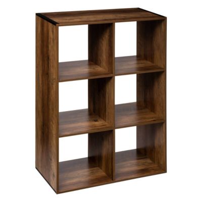 Étagère 6 cases indus Effet bois foncé Mix N' Modul - 5Five