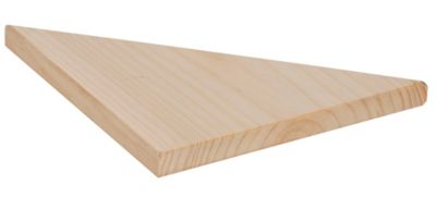 Étagère angle et triangulaire en pin massif 25x25x35 cm