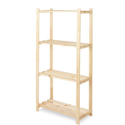 etagere bois 4 tablettes l 65 x h 130 x p 30 cm castorama