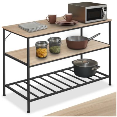 Étagère de cuisine style industriel Bois clair industriel, Chêne Sonoma