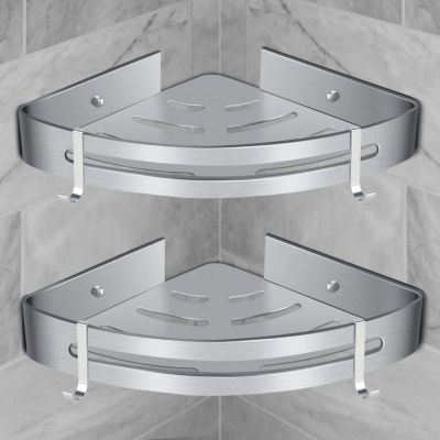 Étagère de douche d'angle, étagère de rangement de salle de bain, sans perçage