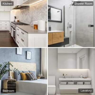 Étagère de douche d'angle, étagère de rangement de salle de bain, sans perçage