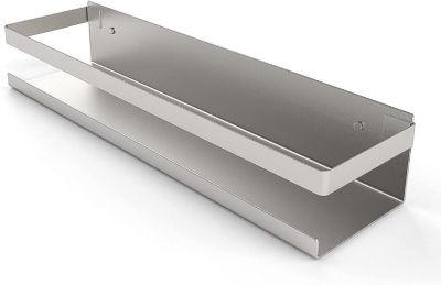 Étagère de Douche Sans Perçage, Étagère Salle de Bain Acier Inoxydable SUS304, Auto-Adhésif, Brossé 30 cm