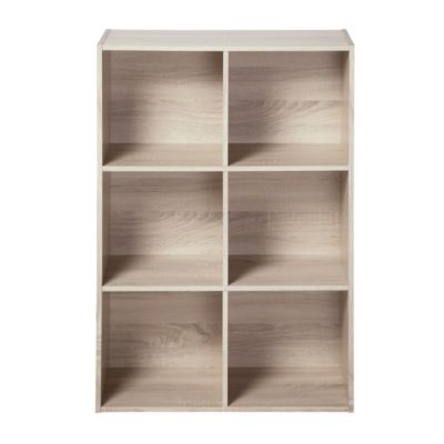 Étagère de rangement 6 cases - H91,5 x L61,5 cm