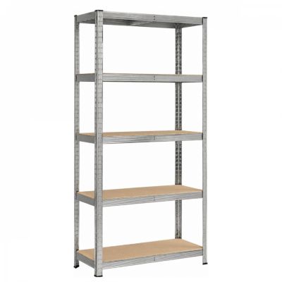Étagère de stockage, rangement, 5 niveaux - Métal - 180 x 90 x 40 cm - Charge maximale 875 kg - Gris - Linxor