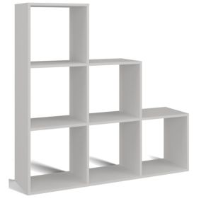 Étagère escalier 6 étagères 115 cm blanc STEPI