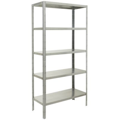 etagere galva 5 tablettes pythagore l 90 x h 180 x p 40 cm castorama