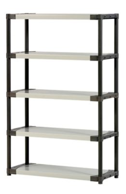 etagere grosfillex en resine l 120cm x p 40cm x h 175cm castorama
