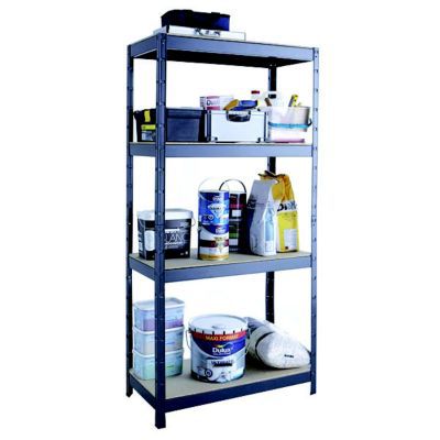 etagere haute bois et metal galvanise l 90 x h 180 x p 60 cm castorama