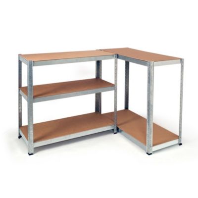 Étagère métal de rangement garage, atelier L.90 x P. 30 x H.180 cm  875 kg  avec 5 niveaux