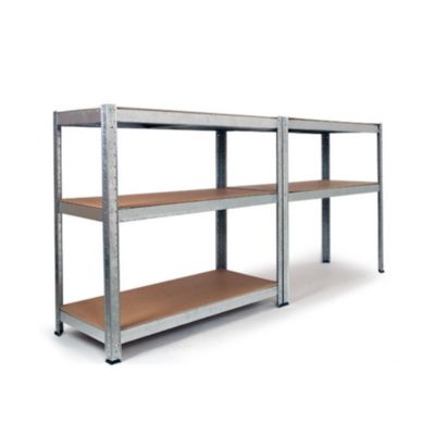 Étagère métal de rangement garage, atelier L.90 x P. 30 x H.180 cm  875 kg  avec 5 niveaux