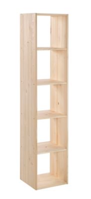Étagère modulaire Dinamic avec 5 cubes en pin massif 174,6x36,2x33cm
