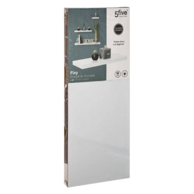 Étagère murale 60cm "Fixy" blanc - 5five