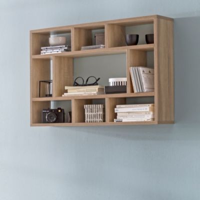 Étagère Murale 75x51x16 cm Étagère Suspendue Flottante Design Moderne FineBuy
