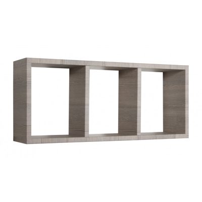 Étagère murale, bibliothèque flottante, étagère murale, chêne moka, 70x30x15,5 cm - Tristano