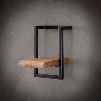 Étagère murale en bois et métal 20cm ERNEST
