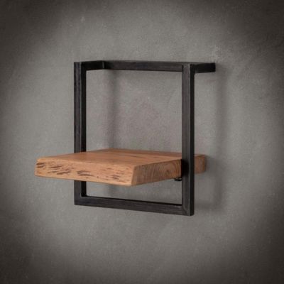 Étagère murale en bois et métal 30cm ERNEST