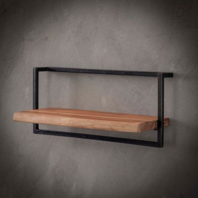 Étagère murale en bois et métal 65cm ERNEST