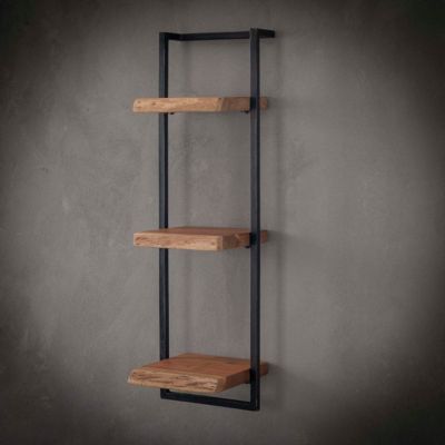Étagère murale en bois et métal H100cm ERNEST