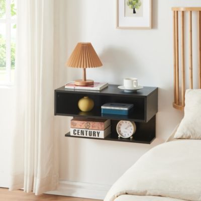 Étagère murale Gauldal 57 x 30 x 32 cm noir en.casa