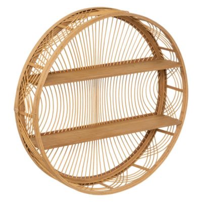 Étagère murale "Ina" - bambou - D70 cm - Atmosphera