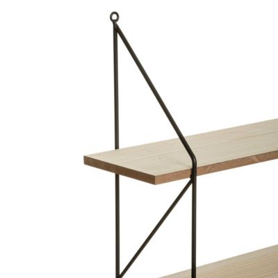 Étagère murale "Iris" bois et métal 60x80cm - Atmosphera Créateur d'intérieur