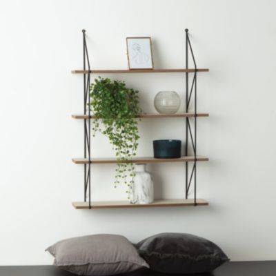 Étagère murale "Iris" bois et métal 60x80cm - Atmosphera Créateur d'intérieur