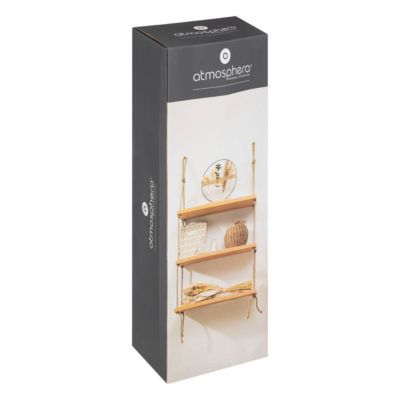Étagère murale "Lourmarin" hévéa 60x105cm - Atmosphera Créateur d'intérieur
