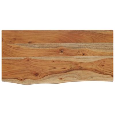 Étagère murale rectangulaire massif acacia bordure assortie | Castorama