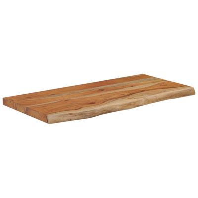 Étagère murale rectangulaire massif acacia bordure assortie | Castorama