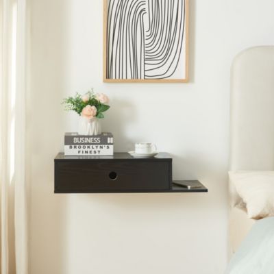 Étagère murale Stor 65 x 30 x 15 cm noir en.casa
