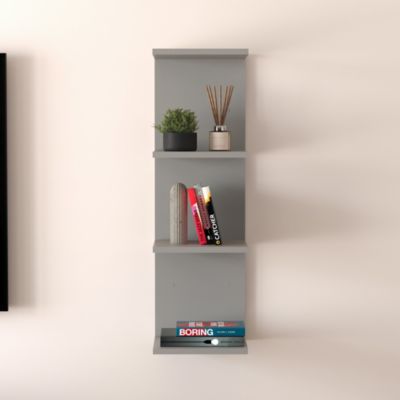 Étagère murale Surahammar 95 x 30 x 28 cm gris en.casa