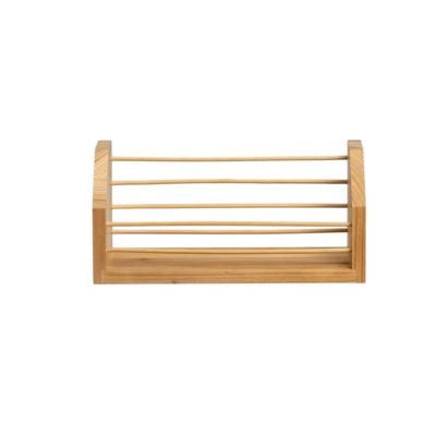 Étagère murale. étagère à accrocher au mur en bois de peuplier verni - Longueur 30 x Largeur 12 x Hauteur 14 cm